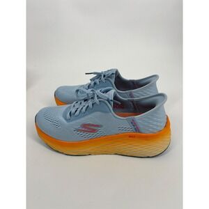 Skechers Running Shoe Women 7.5 Blue GoRun Max Road 6 Slip-Ins 129626W Cushioned